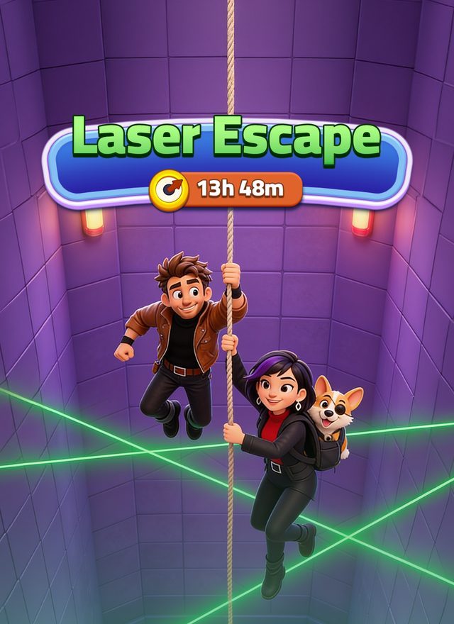 Match Heist Laser Escape event